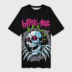 Женская длинная футболка Blink 182 Блинк 182