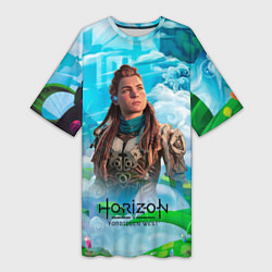 Женская длинная футболка Horizon дикий лес