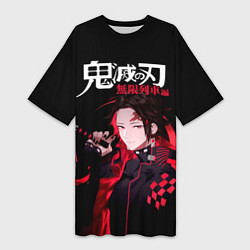 Женская длинная футболка Tanjiro Kamado - Demon Slayer