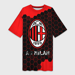 Женская длинная футболка МИЛАН AC Milan Соты