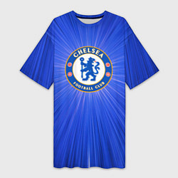 Женская длинная футболка Chelsea football club