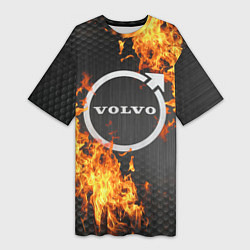 Женская длинная футболка VOLVO - огонь!