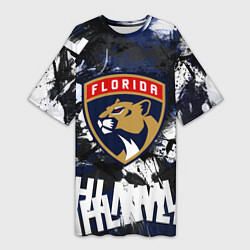 Женская длинная футболка Florida Panthers, Флорида Пантерз