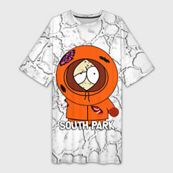 Женская длинная футболка Мультфильм Южный парк Кенни South Park