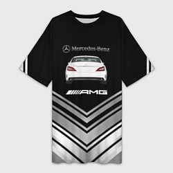 Женская длинная футболка MercedesAMG gt