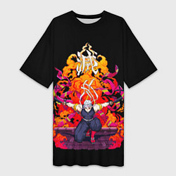 Женская длинная футболка Тенген Узуй Великолепный ниндзя Клинок Рассекающий