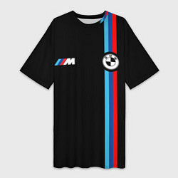 Женская длинная футболка БМВ 3 STRIPE BMW