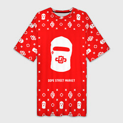 Женская длинная футболка Узор Red Dope Ski Mask Dope Street Market