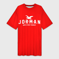 Женская длинная футболка Узор Red Jorman Air Dope Street Market
