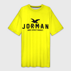 Женская длинная футболка Узор Yellow Jorman Air Dope Street Market