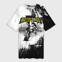 Женская длинная футболка Motocross Мотокросс