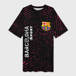Женская длинная футболка БАРСЕЛОНА Barcelona Sport - Потертости