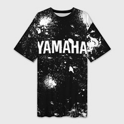 Женская длинная футболка YAMAHA - БРЫЗГИ