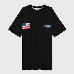 Женская длинная футболка USA FORD
