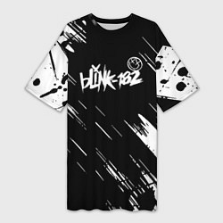 Женская длинная футболка Blink-182 блинк-182