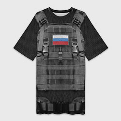 Женская длинная футболка Бронежилет армии России