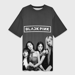 Женская длинная футболка BLACKPINK BW Divas