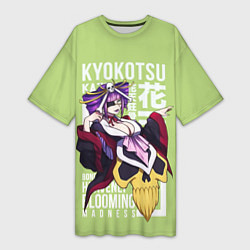 Футболка женская длинная Katen Kyоkotsu, цвет: 3D-принт