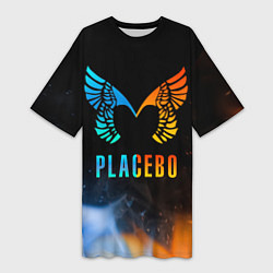 Женская длинная футболка Placebo, Logo