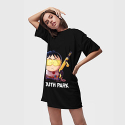 Футболка женская длинная Южный парк - South Park, цвет: 3D-принт — фото 2
