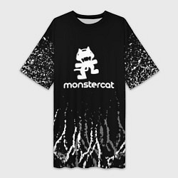 Женская длинная футболка Monstercat