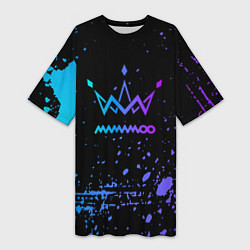 Женская длинная футболка Mamamoo neon