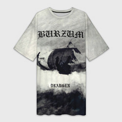 Женская длинная футболка Burzum - Draugen