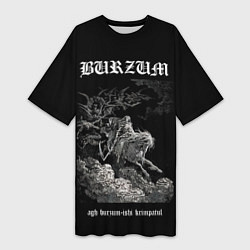 Женская длинная футболка Burzum ishi krimpatul