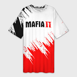 Футболка женская длинная Mafia 2 Мафия, цвет: 3D-принт