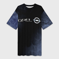 Женская длинная футболка OPEL - Пламя