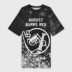 Женская длинная футболка August Burns Red - КОТ - Краска