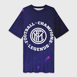 Женская длинная футболка Inter Легенды Чемпионы