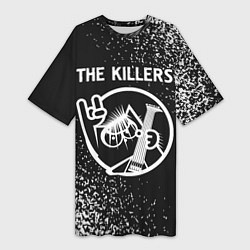Женская длинная футболка The Killers - КОТ - Краска