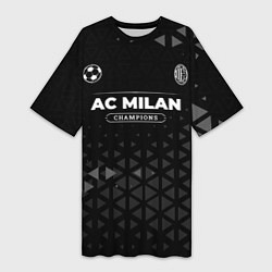 Женская длинная футболка AC Milan Форма Champions