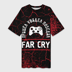 Футболка женская длинная Far Cry Победил, цвет: 3D-принт