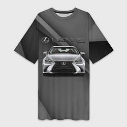 Женская длинная футболка Lexus auto