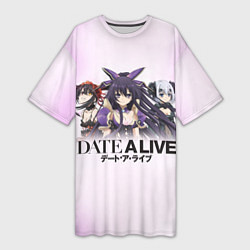 Женская длинная футболка Рандеву С Жизнью Date A Live