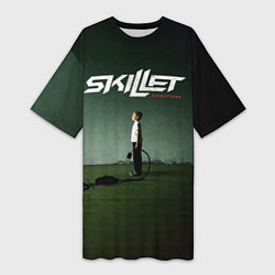 Женская длинная футболка Comatose - Skillet