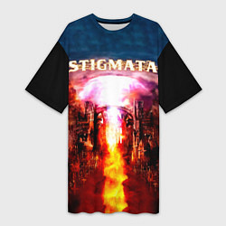 Женская длинная футболка Stigmata альбом