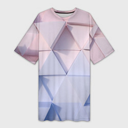 Женская длинная футболка Треугольные элементы