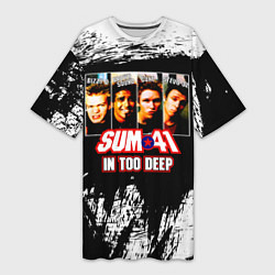 Женская длинная футболка In Too Deep - Sum 41