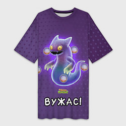 Женская длинная футболка My singing monsters Вужас