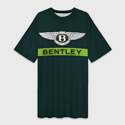 Женская длинная футболка Bentley green