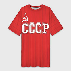 Женская длинная футболка Союз Советских Социалистических Республик