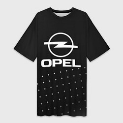 Женская длинная футболка Opel Абстракция кружочки
