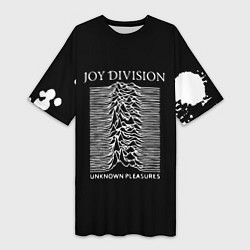 Женская длинная футболка Joy Division - unknown pleasures