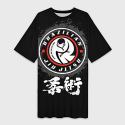 Женская длинная футболка Brazilian fight club Jiu-jitsu fighter