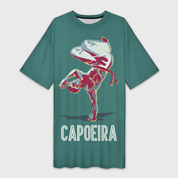 Женская длинная футболка Capoeira fighter