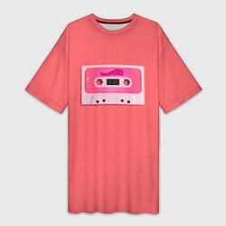 Женская длинная футболка BTS cassette