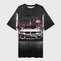 Женская длинная футболка BMW M4 GT4 - Motorsport